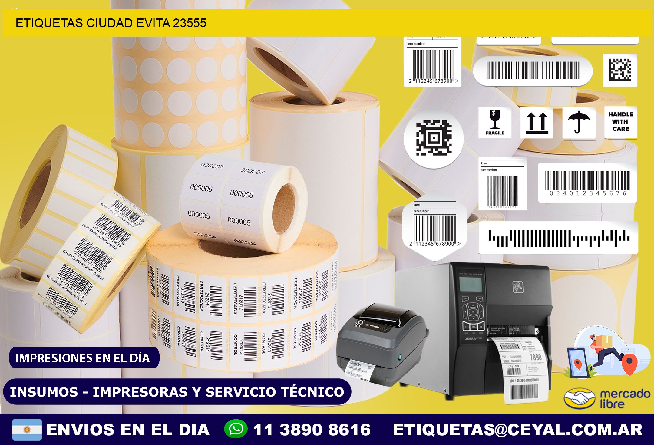ETIQUETAS CIUDAD EVITA 23555