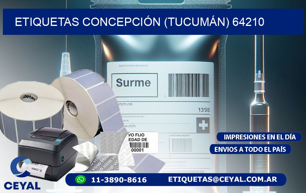 ETIQUETAS CONCEPCIÓN (TUCUMÁN) 64210