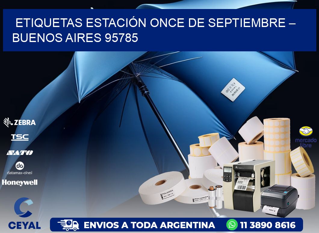 ETIQUETAS ESTACIÓN ONCE DE SEPTIEMBRE – BUENOS AIRES 95785