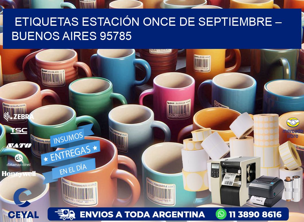 ETIQUETAS ESTACIÓN ONCE DE SEPTIEMBRE – BUENOS AIRES 95785