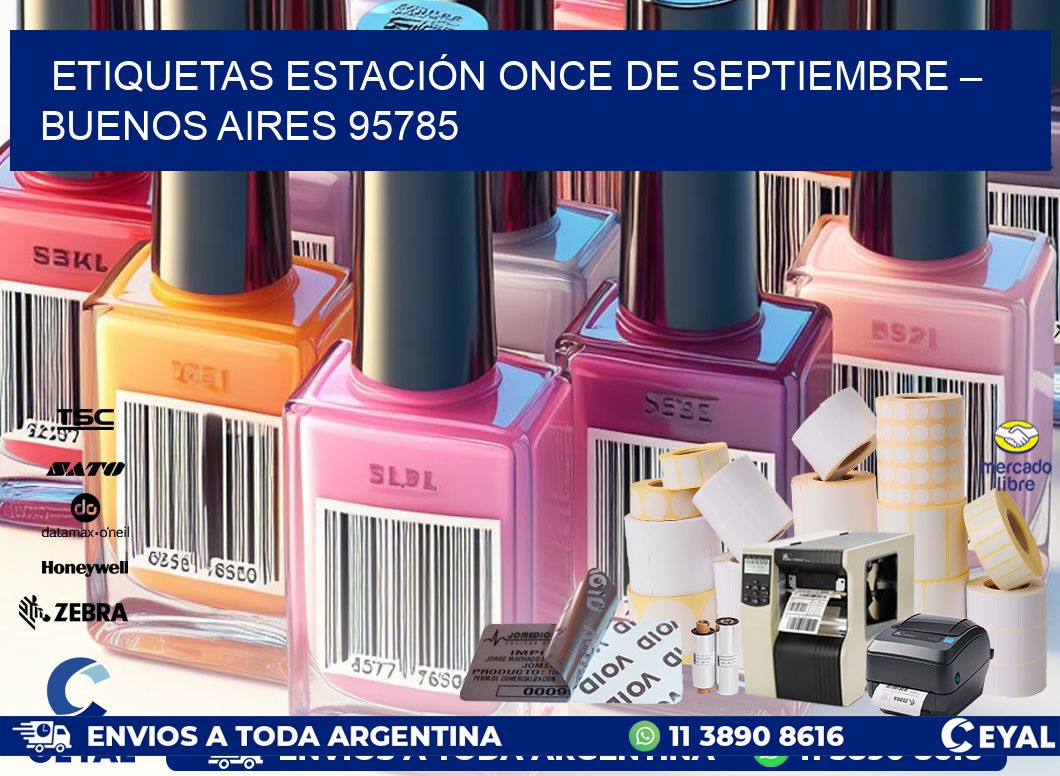 ETIQUETAS ESTACIÓN ONCE DE SEPTIEMBRE – BUENOS AIRES 95785