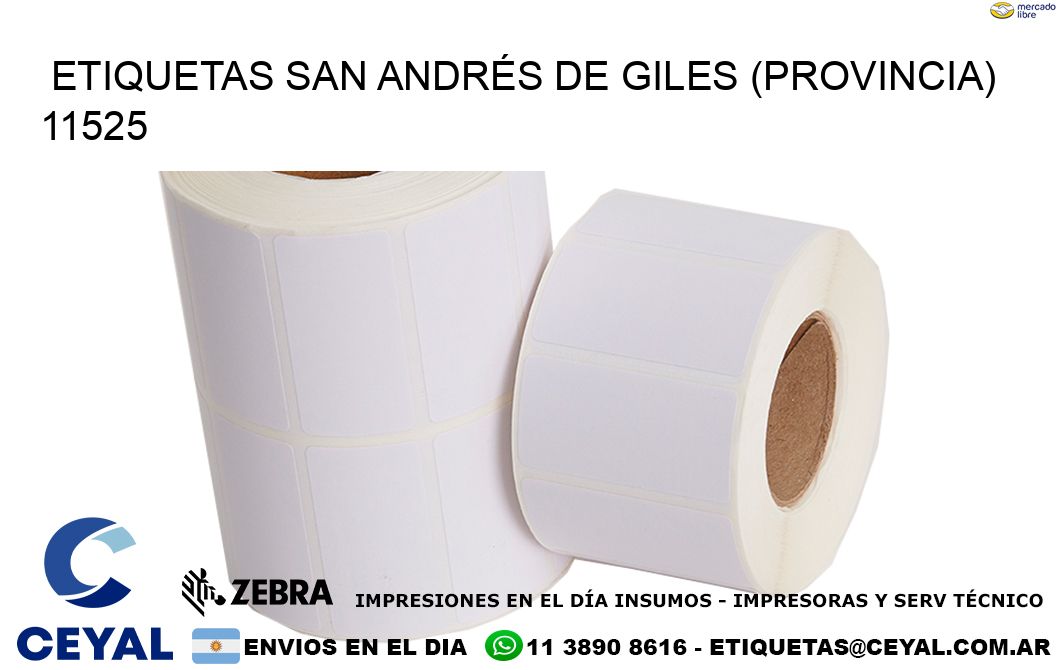 ETIQUETAS SAN ANDRÉS DE GILES (PROVINCIA) 11525