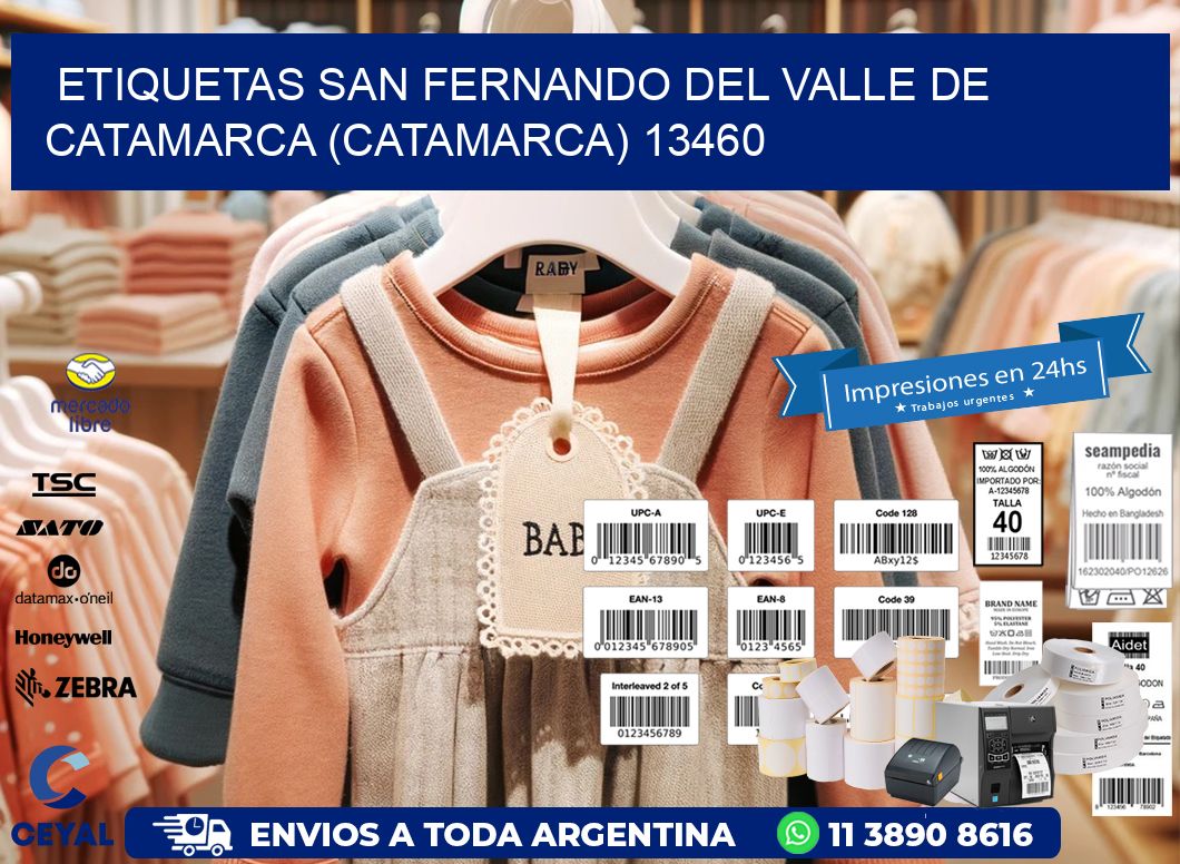 ETIQUETAS SAN FERNANDO DEL VALLE DE CATAMARCA (CATAMARCA) 13460