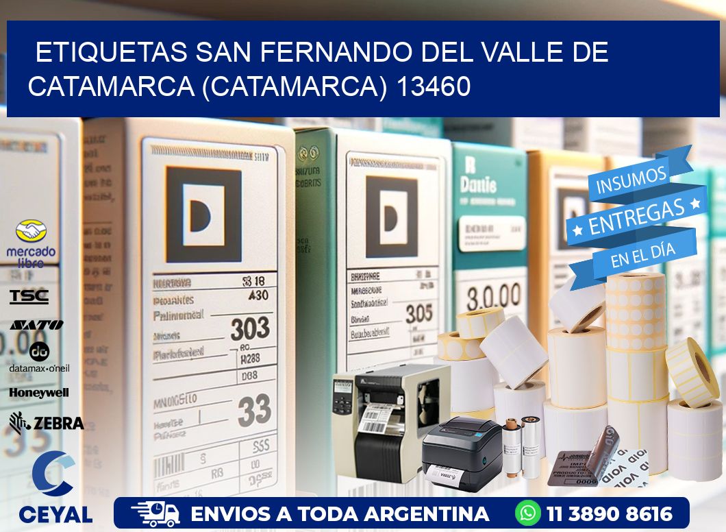 ETIQUETAS SAN FERNANDO DEL VALLE DE CATAMARCA (CATAMARCA) 13460