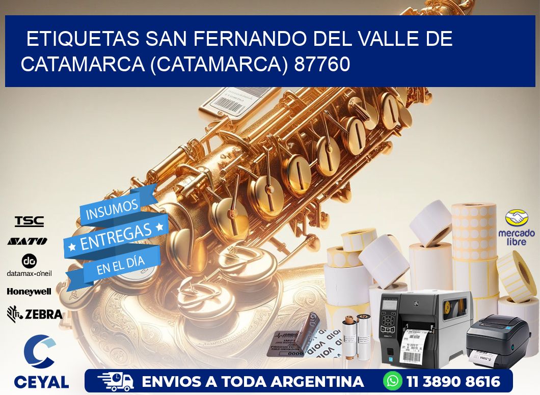 ETIQUETAS SAN FERNANDO DEL VALLE DE CATAMARCA (CATAMARCA) 87760