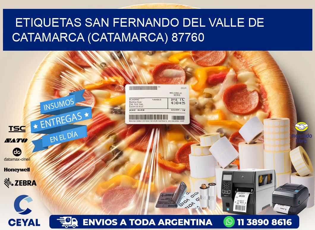 ETIQUETAS SAN FERNANDO DEL VALLE DE CATAMARCA (CATAMARCA) 87760
