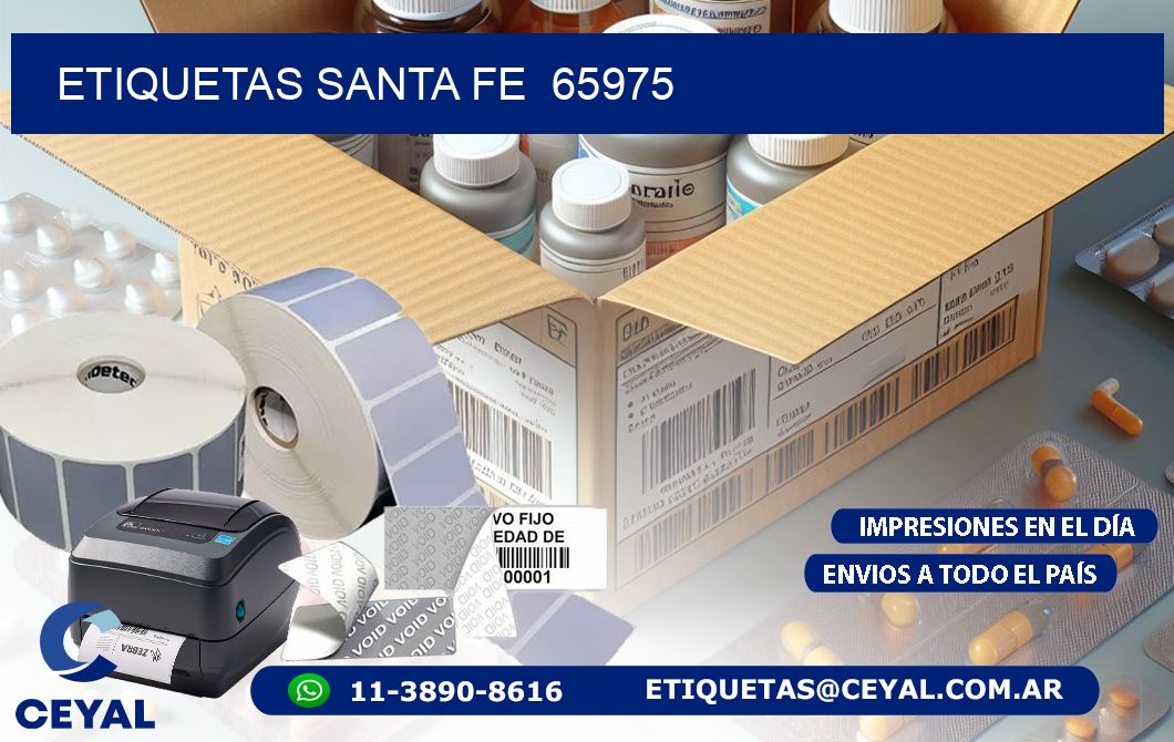 ETIQUETAS SANTA FE 65975