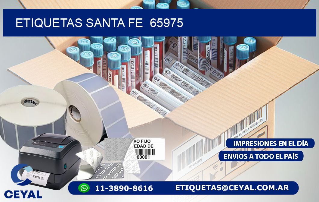 ETIQUETAS SANTA FE 65975