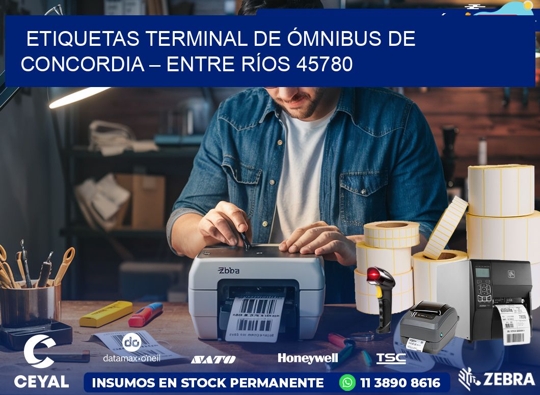 ETIQUETAS TERMINAL DE ÓMNIBUS DE CONCORDIA – ENTRE RÍOS 45780