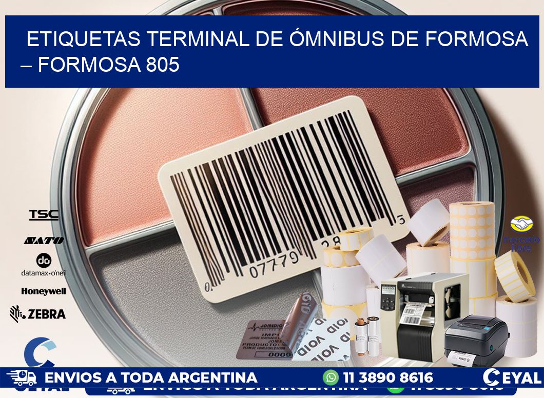 ETIQUETAS TERMINAL DE ÓMNIBUS DE FORMOSA – FORMOSA 805