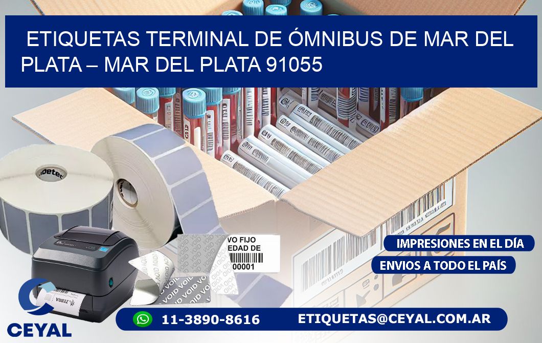 ETIQUETAS TERMINAL DE ÓMNIBUS DE MAR DEL PLATA – MAR DEL PLATA 91055