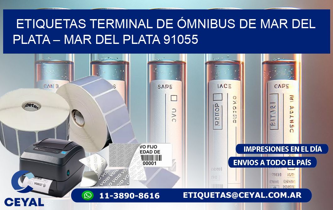 ETIQUETAS TERMINAL DE ÓMNIBUS DE MAR DEL PLATA – MAR DEL PLATA 91055