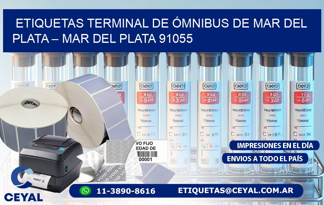 ETIQUETAS TERMINAL DE ÓMNIBUS DE MAR DEL PLATA – MAR DEL PLATA 91055