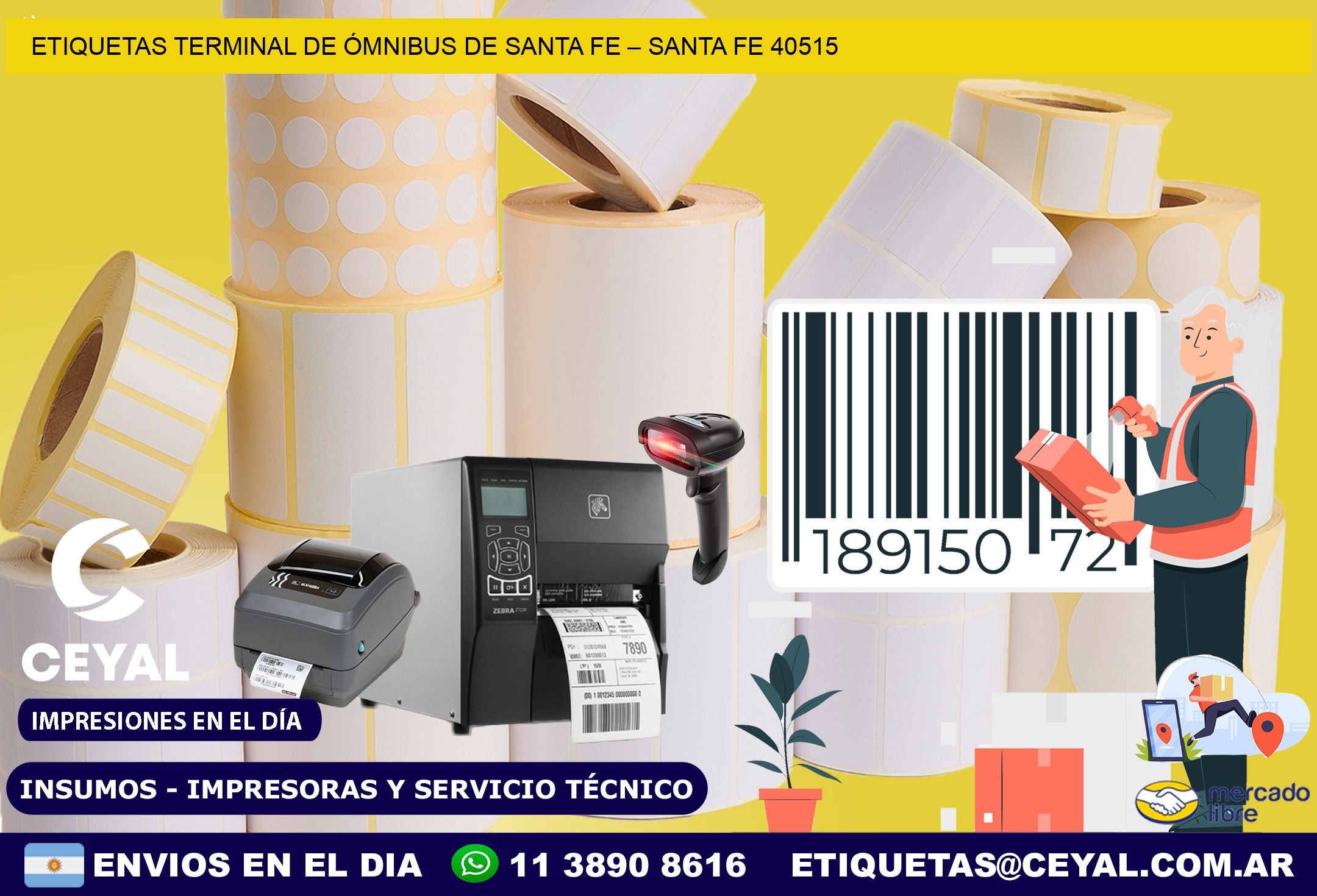 ETIQUETAS TERMINAL DE ÓMNIBUS DE SANTA FE – SANTA FE 40515