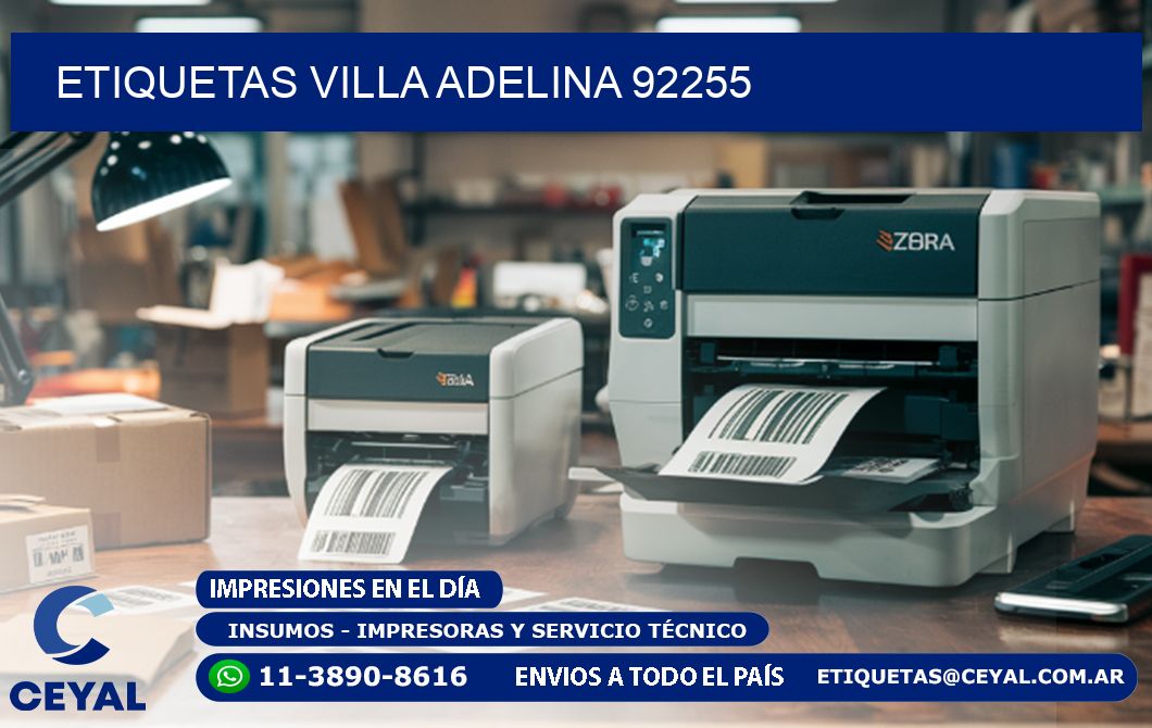 ETIQUETAS VILLA ADELINA 92255