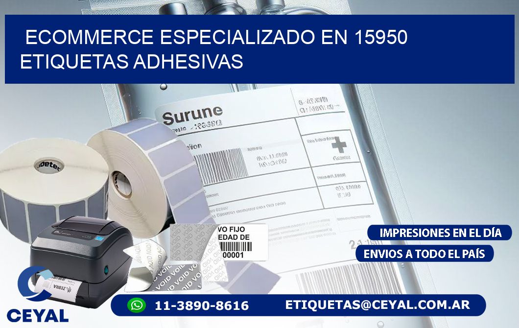 Ecommerce Especializado en 15950 Etiquetas Adhesivas