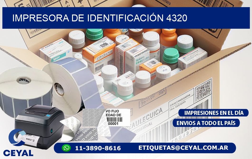 IMPRESORA DE IDENTIFICACIÓN 4320