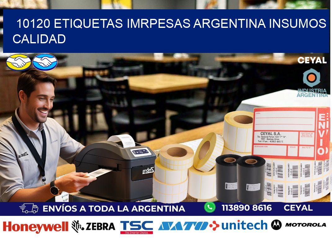 10120 etiquetas imrpesas argentina INSUMOS CALIDAD