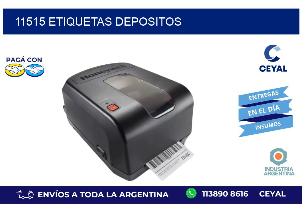11515 ETIQUETAS DEPOSITOS