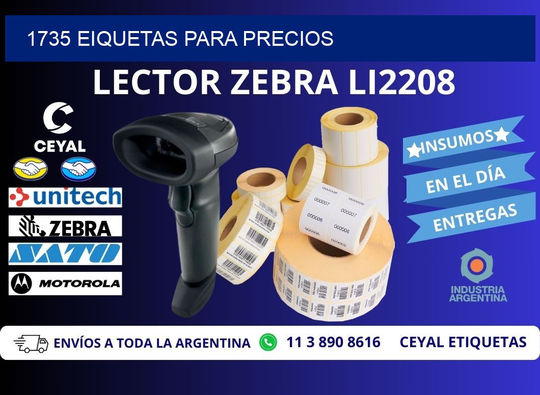 1735 EIQUETAS PARA PRECIOS