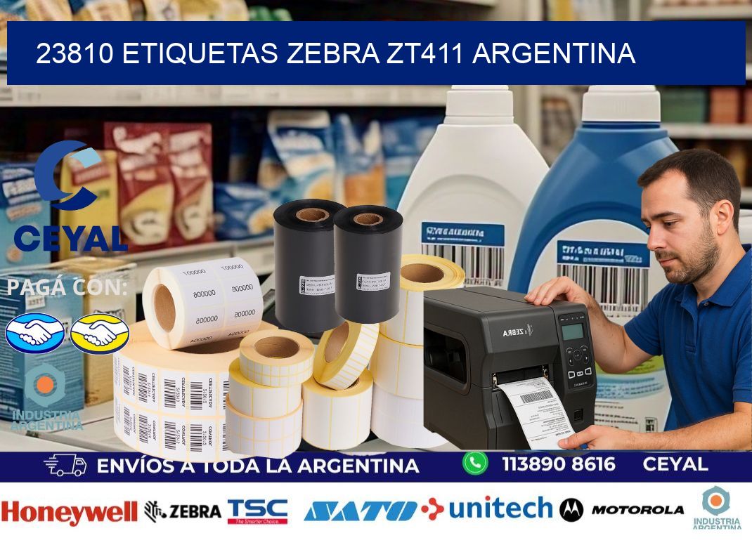 23810 etiquetas zebra zt411 argentina