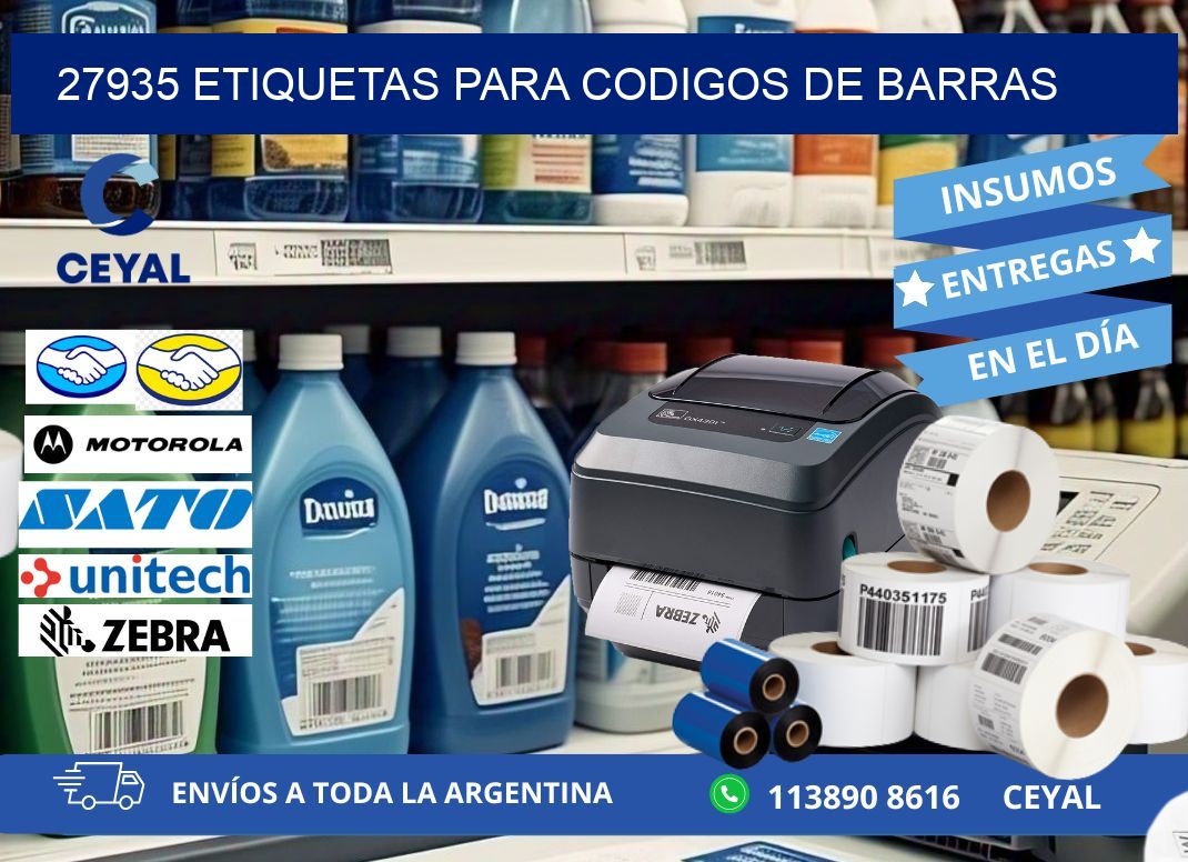 27935 ETIQUETAS PARA CODIGOS DE BARRAS