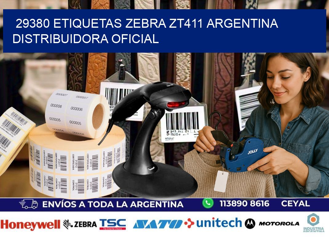 29380 etiquetas zebra zt411 argentina DISTRIBUIDORA OFICIAL