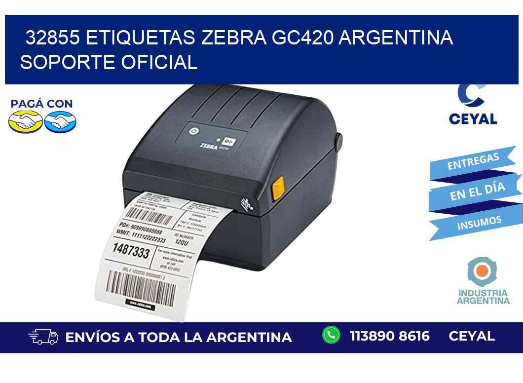 32855 etiquetas zebra gc420 argentina SOPORTE OFICIAL