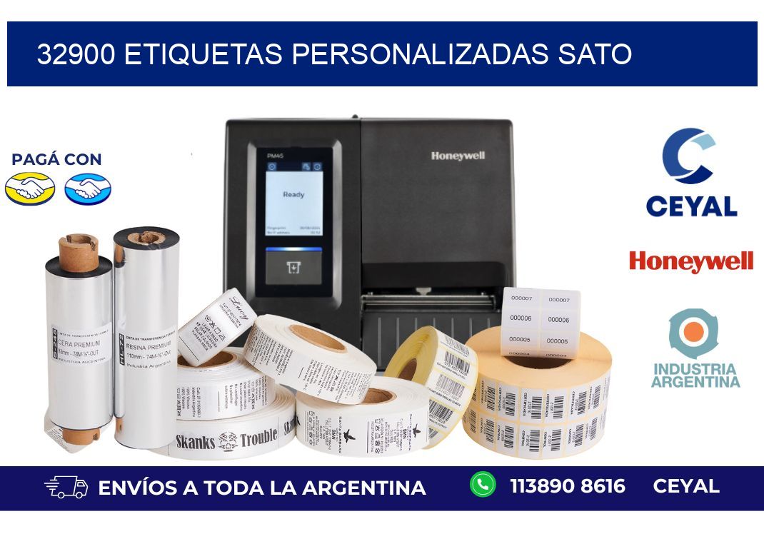 32900 ETIQUETAS PERSONALIZADAS SATO