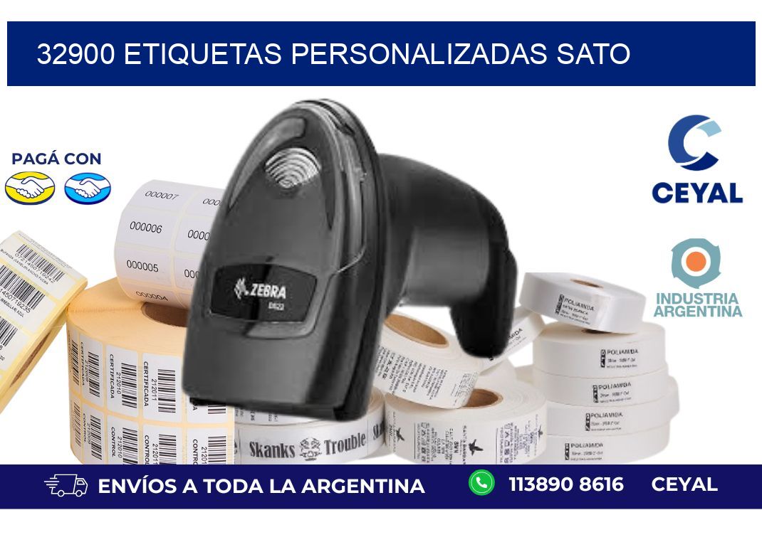 32900 ETIQUETAS PERSONALIZADAS SATO
