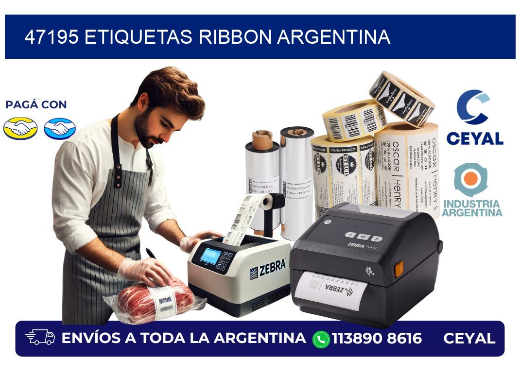 47195 etiquetas ribbon argentina