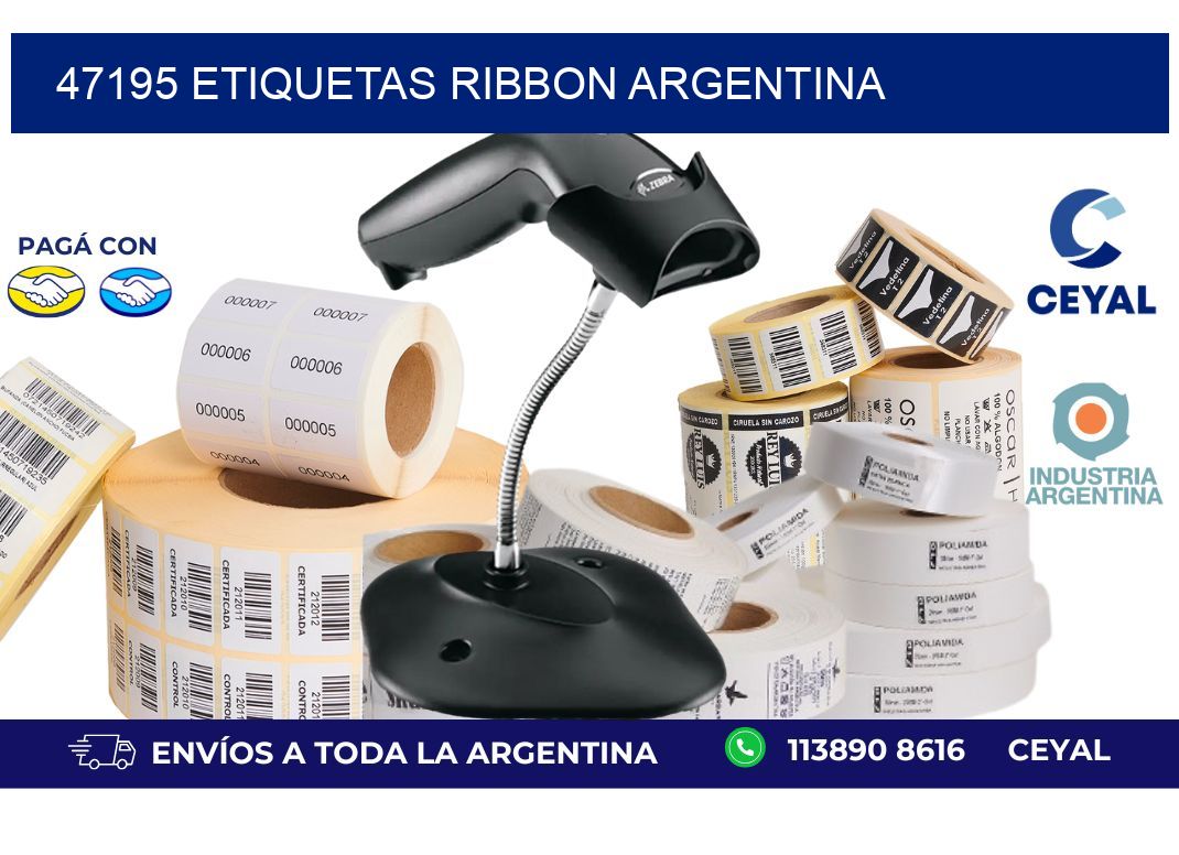 47195 etiquetas ribbon argentina