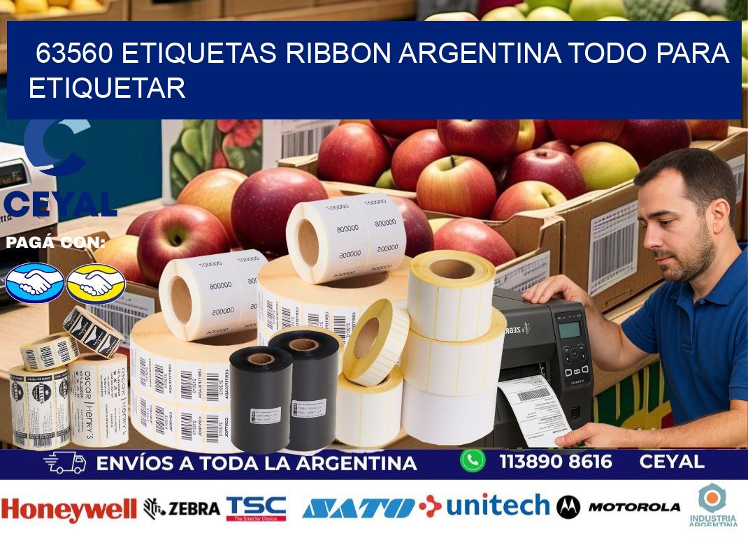 63560 etiquetas ribbon argentina TODO PARA ETIQUETAR