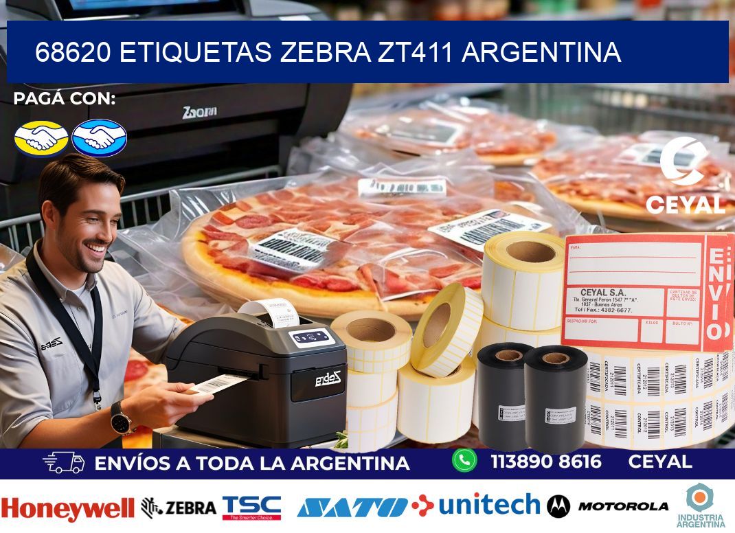 68620 etiquetas zebra zt411 argentina