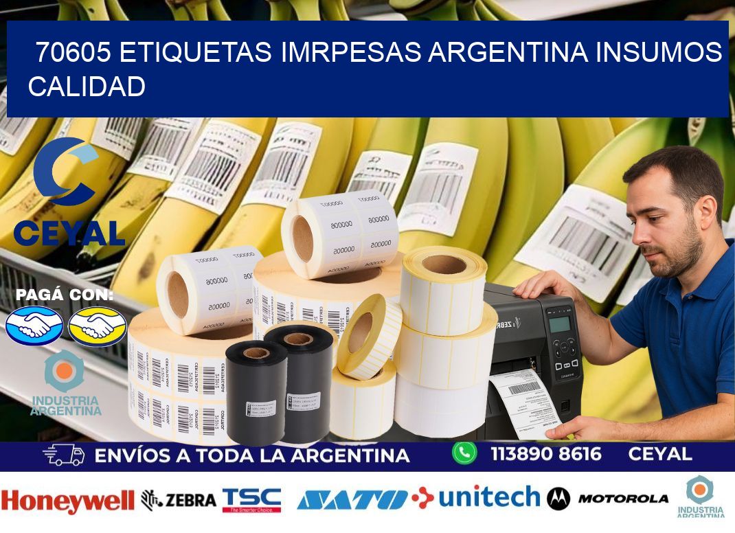 70605 etiquetas imrpesas argentina INSUMOS CALIDAD
