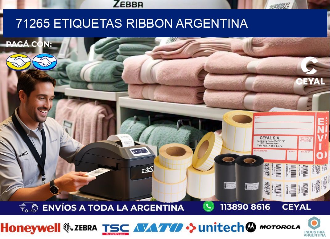 71265 etiquetas ribbon argentina