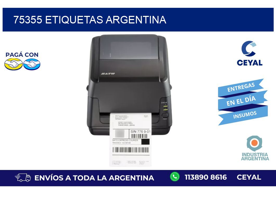75355 etiquetas argentina