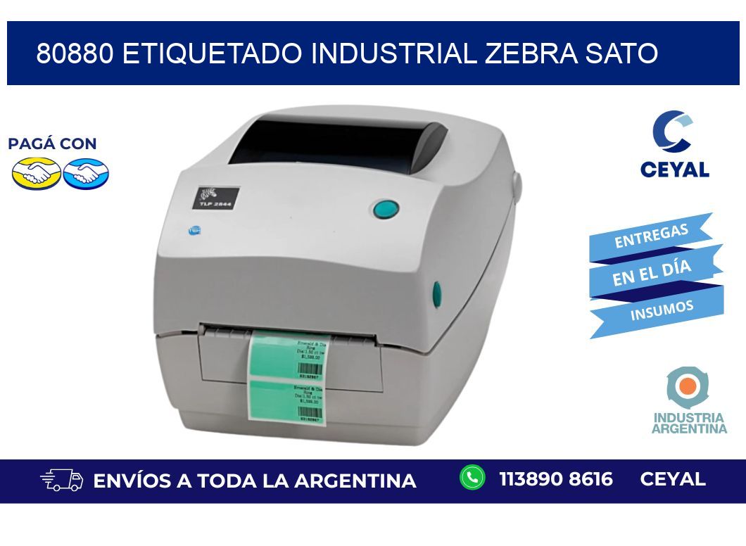 80880 ETIQUETADO INDUSTRIAL ZEBRA SATO