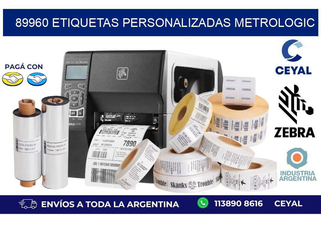 89960 ETIQUETAS PERSONALIZADAS METROLOGIC