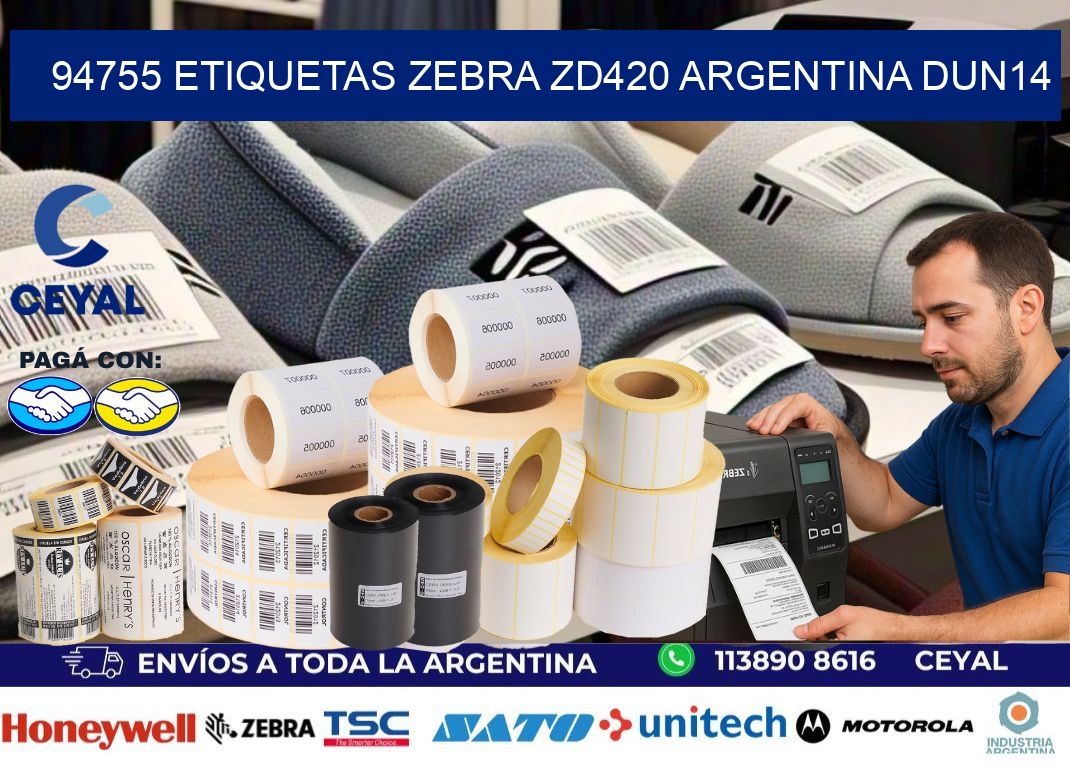 94755 etiquetas zebra zd420 argentina DUN14