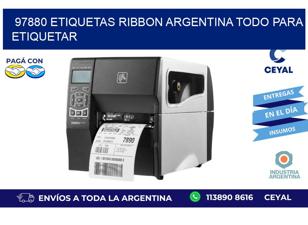 97880 etiquetas ribbon argentina TODO PARA ETIQUETAR
