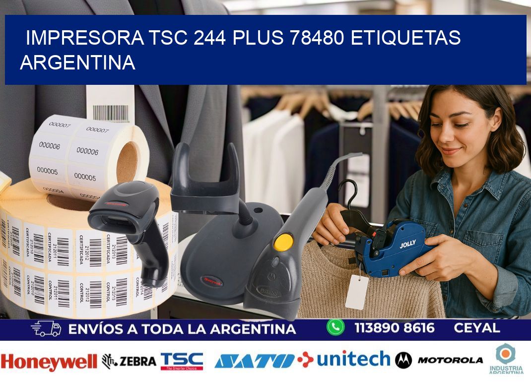 Impresora tsc 244 plus 78480 etiquetas argentina