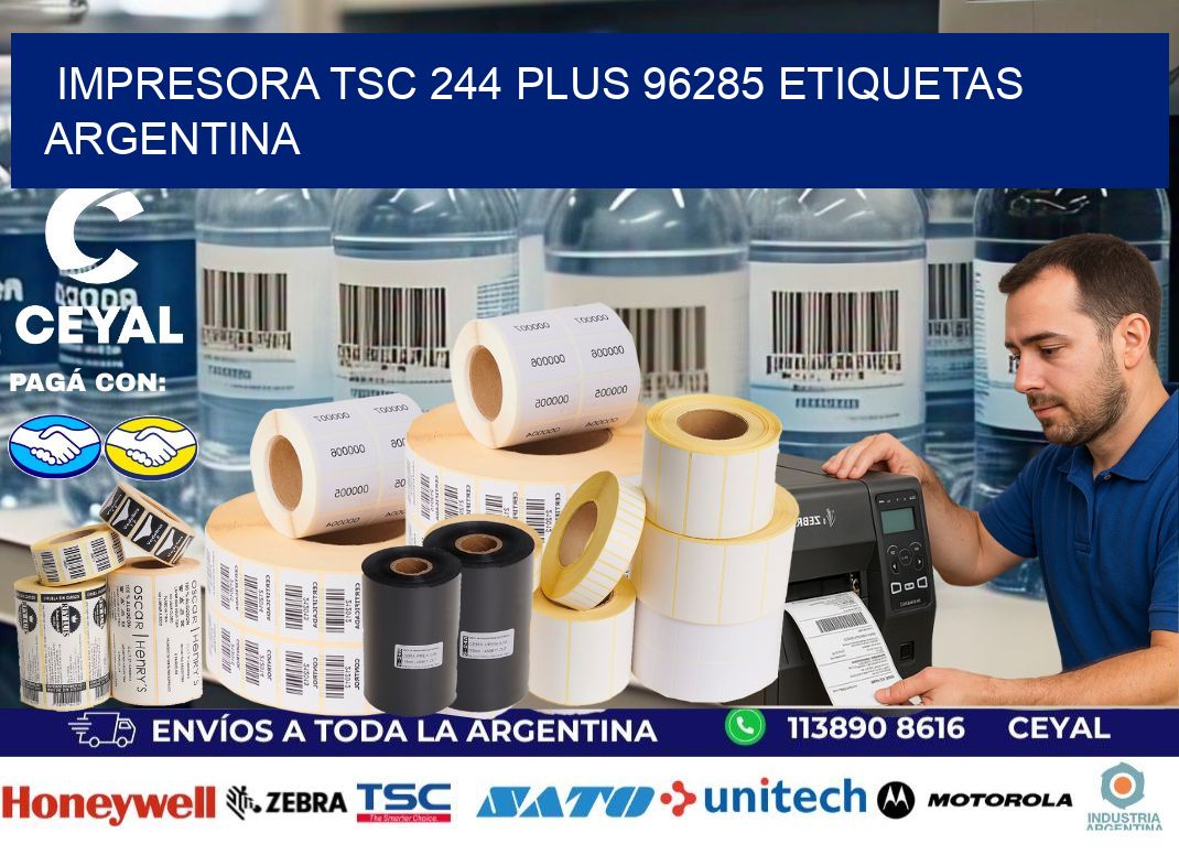 Impresora tsc 244 plus 96285 etiquetas argentina