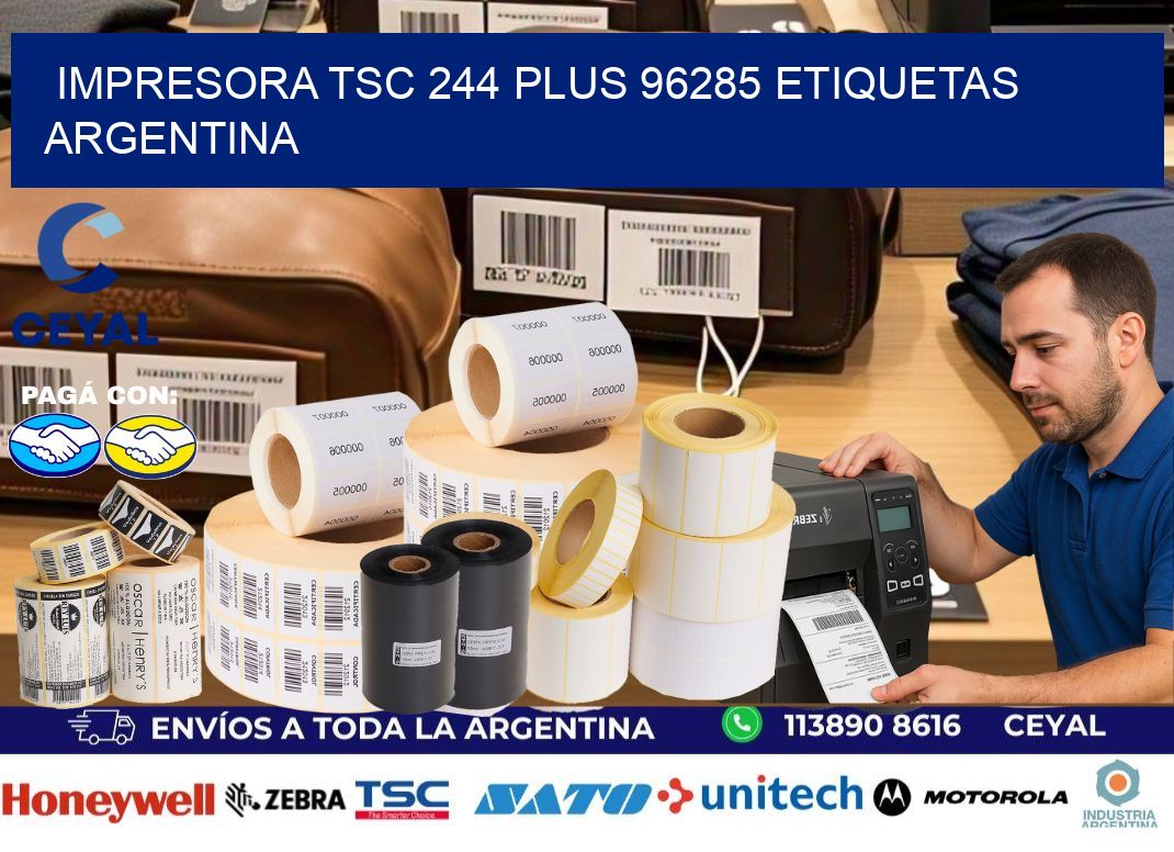 Impresora tsc 244 plus 96285 etiquetas argentina