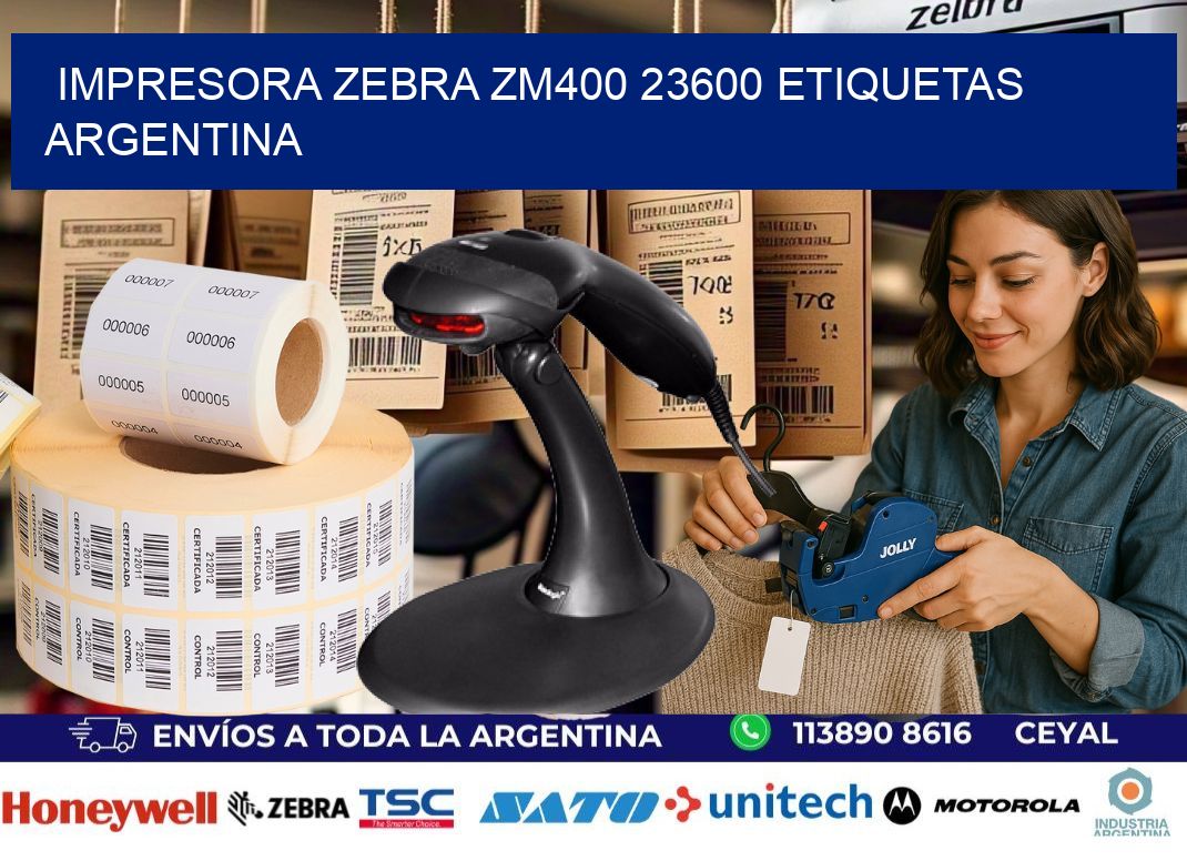 Impresora zebra zm400 23600 etiquetas argentina
