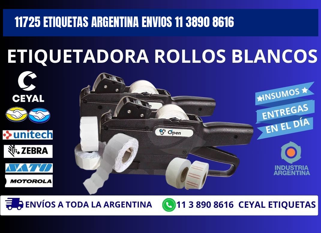 11725 ETIQUETAS ARGENTINA ENVIOS 11 3890 8616