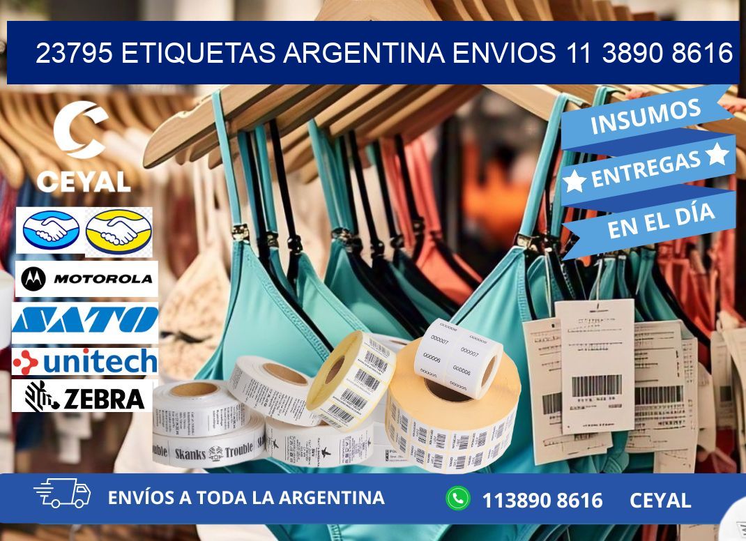 23795 ETIQUETAS ARGENTINA ENVIOS 11 3890 8616