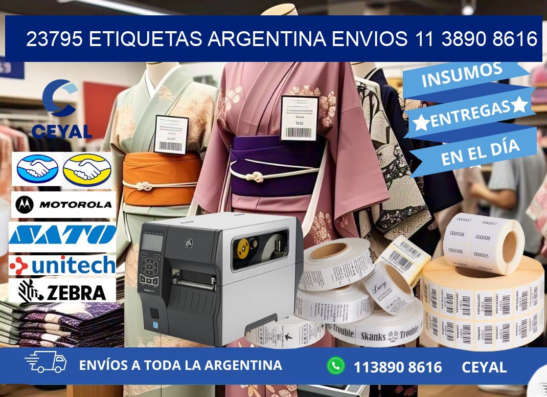 23795 ETIQUETAS ARGENTINA ENVIOS 11 3890 8616