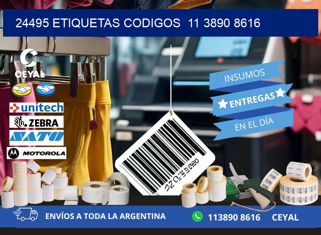 24495 ETIQUETAS CODIGOS  11 3890 8616