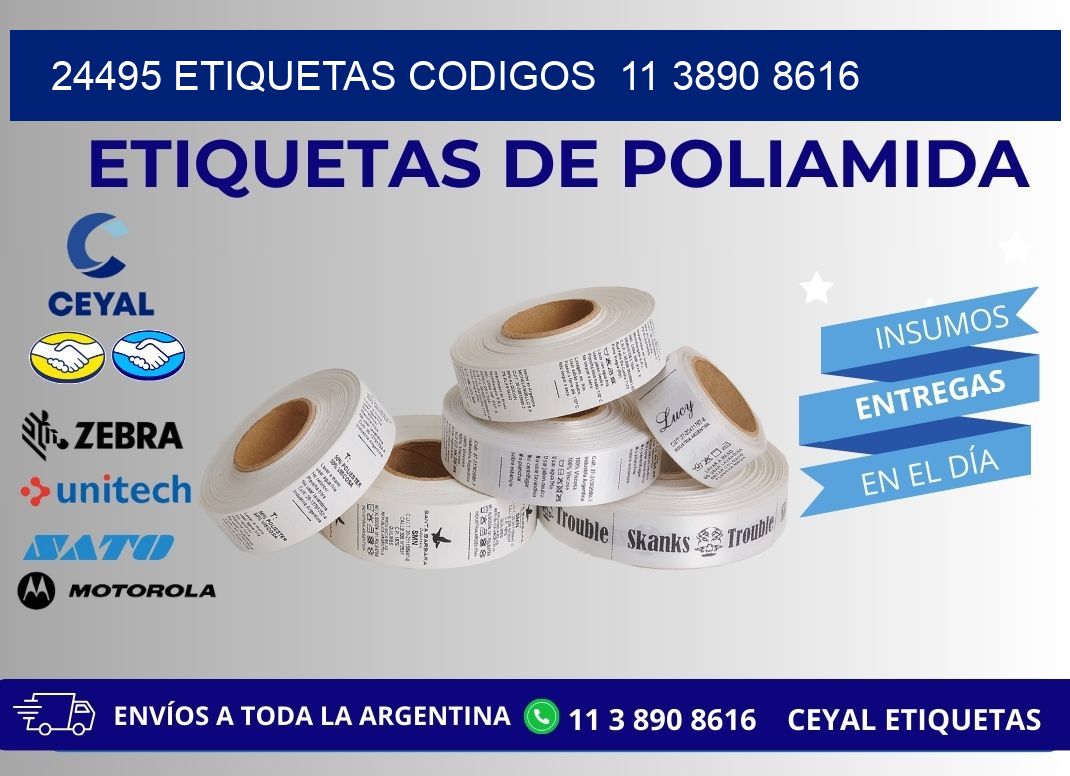 24495 ETIQUETAS CODIGOS  11 3890 8616
